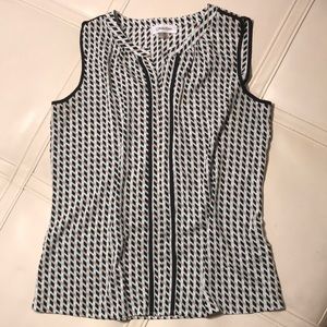 Calvin Klein Top Blouse Shirt Sz S